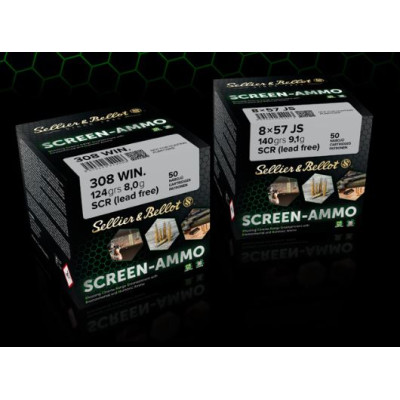 8x57 JS Sreen Ammo 140gr/9,1g SCR Sellier&Bellot 50ks